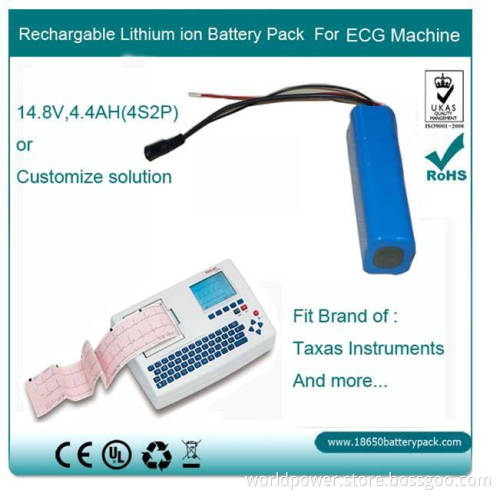 ECG Rechargeable Lithium Ion Battery (WP-li-1422)